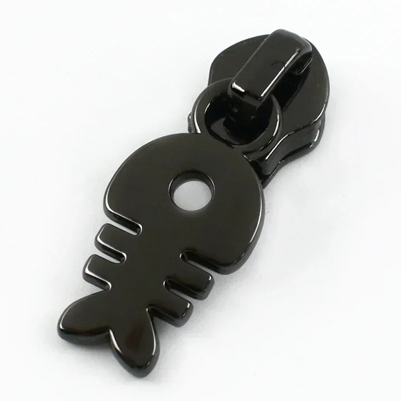 Meetee 100Pcs 5# Nylon Zipper Sliders for Bags Garment Decor Zippers Puller Tents Home Textiles Zip Repair Sewing Accessories