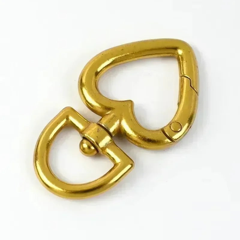 13/20mm 100Pcs Heart Bag Strap Buckle Metal Swivel Clasp Dog Collar Webbing Trigger Snap Hook Keyring Hangers DIY Accessories