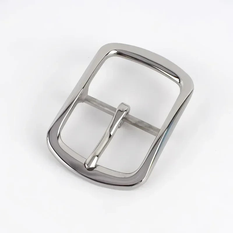 5Pcs 40mm Stainless Steel Belt Buckle for Men Women Leather Belts Metal Pin Buckles Jeans Waistband Garment DIY Sewing Accessories