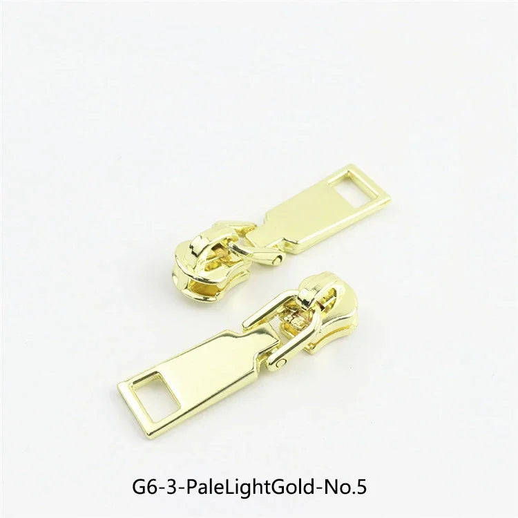 15/500Pcs 3# 5# Zipper Sliders for Metal Zippers Repair Kit Jackets Zips Head DIY Luggage Bags Clothing Sewing Accessories