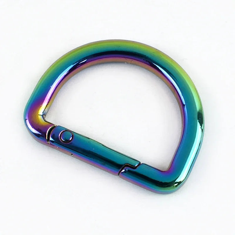 20/500Pcs D Rings Spring Keychain Hooks Carabiner Clip Snap Hook Keyring Buckle for Bag Backpack Strap Hardware Accessories