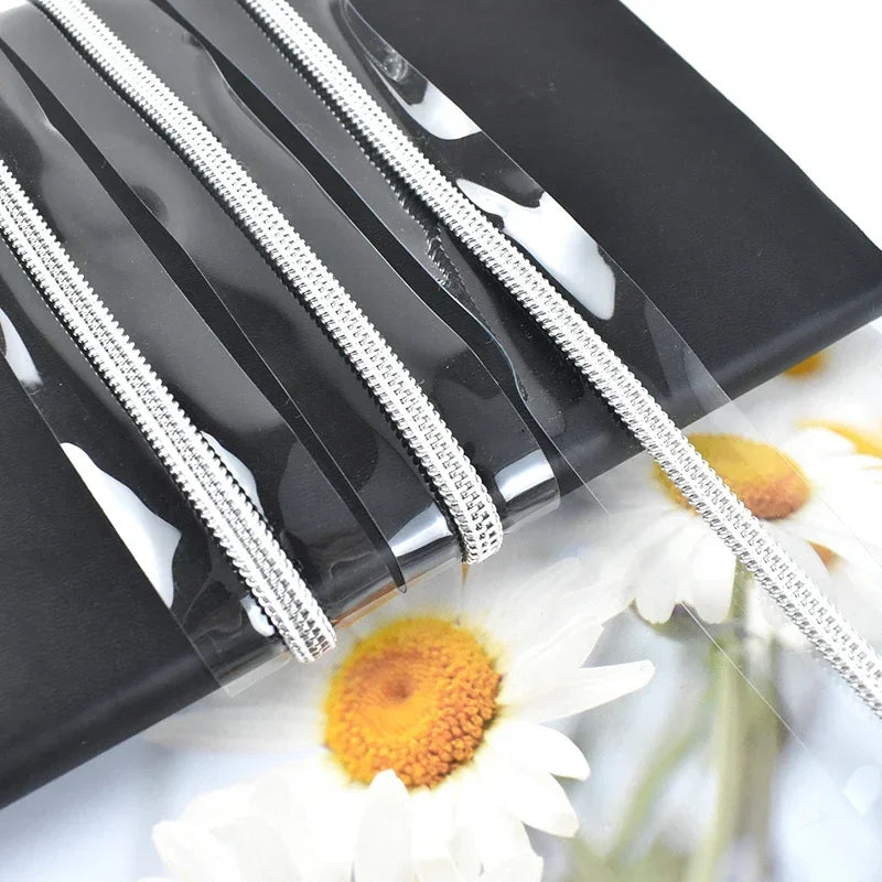 8/300M 5# Nylon Zippers Tapes PVC Transparent Coil Zipper for Sewing Raincoat Bag Decor Zip Repair Kit DIY Clothing Accessories