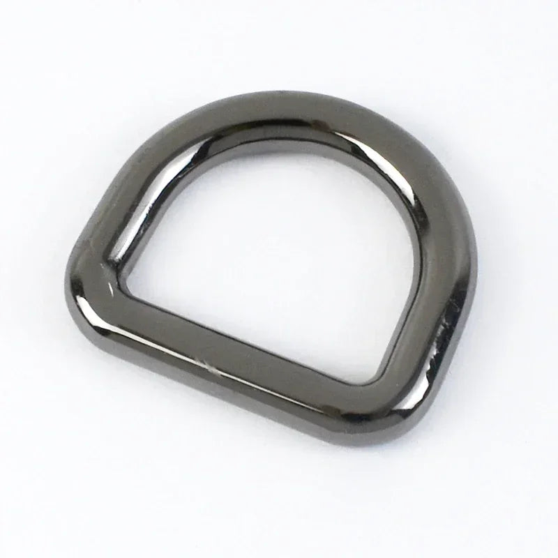 20/600Pcs 10-38mm Metal D Ring Buckles Strap Connectors for Luggage Dog Collars Backpacks Belts Webbing Leather Handbags Repair