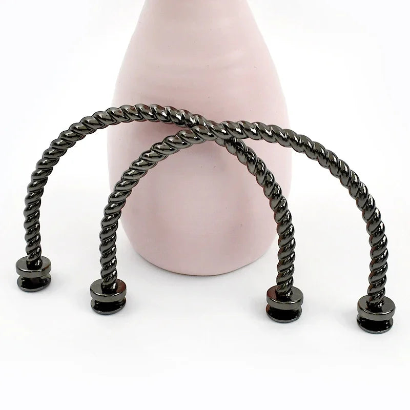 3/80Pcs Metal Bag Handles Handbag Frame Rings Buckle DIY Bags Strap Purses Clasp Luggage Replacement Hardware Accessories