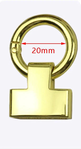 8/200Pcs 20/25mm Metal Ring Buckles Keychain Hook Bag Strap Connector Clasp Cord End Handbags DIY Sewing Hardware Accessories