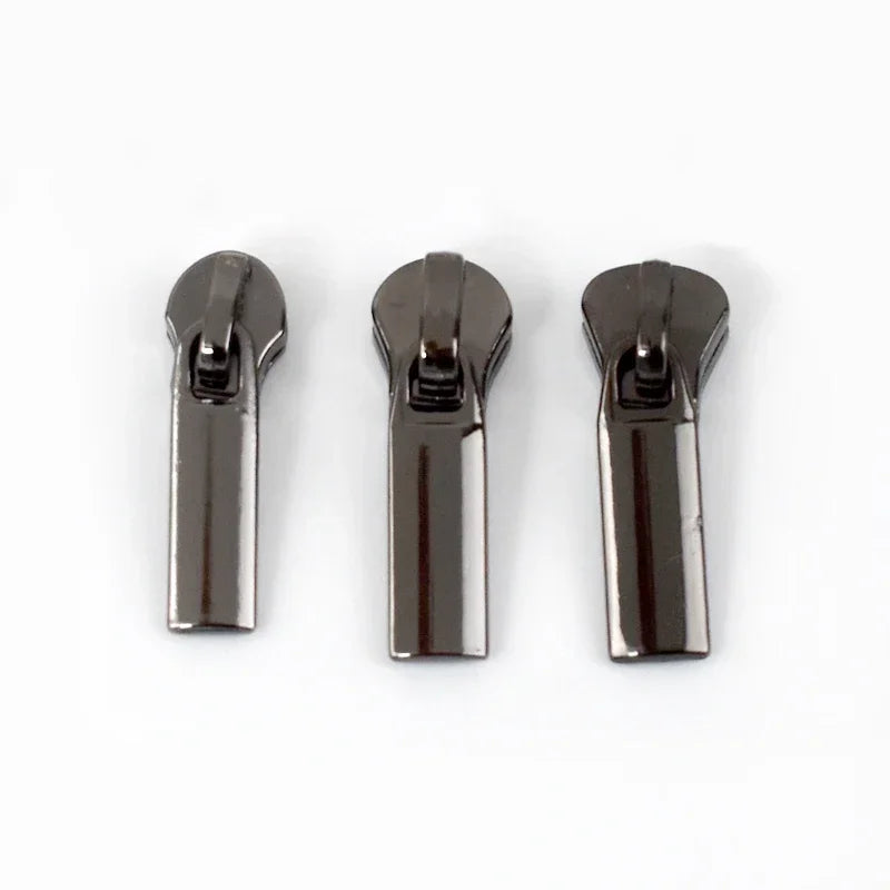 8/200Pcs 3# Zipper Puller Sliders for Metal/Resin/Nylon Zippers Textile Clothes Pocket Zip Head Repair Kit Tailoring Accessories