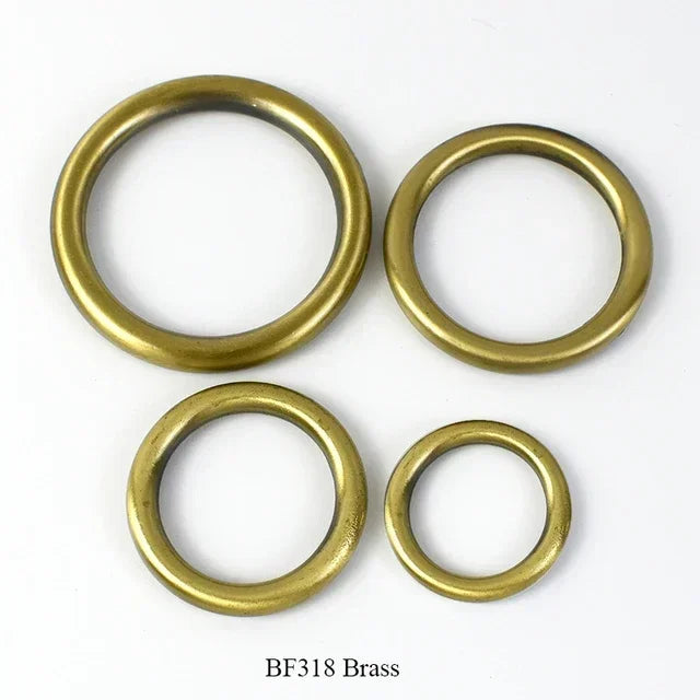 20/640Pcs 16-50mm Metal O Ring Buckles Circle Openable Keychain Rings Bag Strap Belt Snap Clasp Clip Hook Dog Collar Accessories