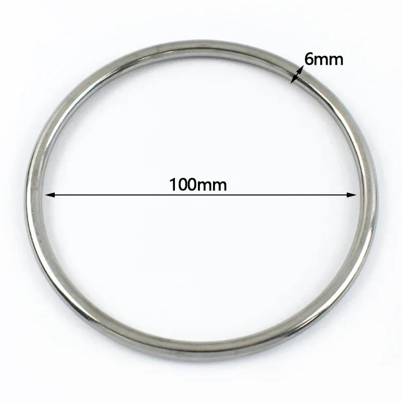 20/600Pcs 316# Stainless Steel Seamless O Rings Buckle Pet Collar Clasp Backpack Strap Hanging Bed Connection Anti-rust Ring