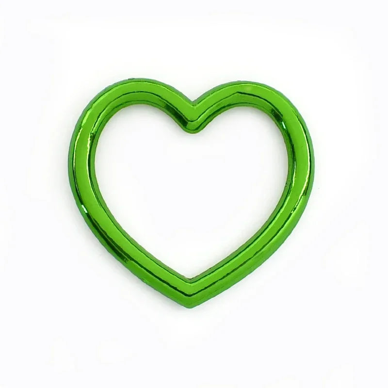 15/500Pcs Metal Heart O Ring Buckle Bags Strap Chain Connection Hooks Webbing Belt Adjust Clasp DIY Hardware Accessories
