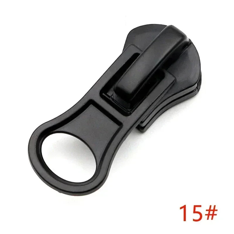 30/1000Pcs 3# 5# 8# 10# 15# Zipper Sliders for Resin Zippers Bag Jacket Coat Zips Head Puller Repair Kit DIY Sewing Accessories