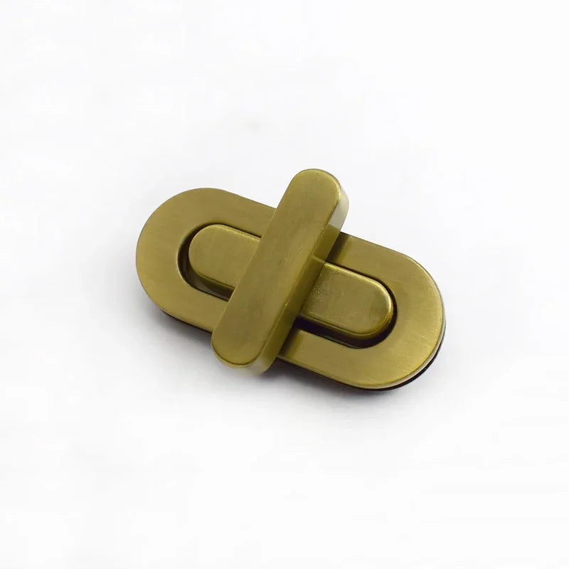 5/130pcs Meetee 42*18/34*16mm Bag Turn Twist Lock Buckles Metal Purse Handbag Decor Mortise Closure Clasp DIY Hardware Accessories
