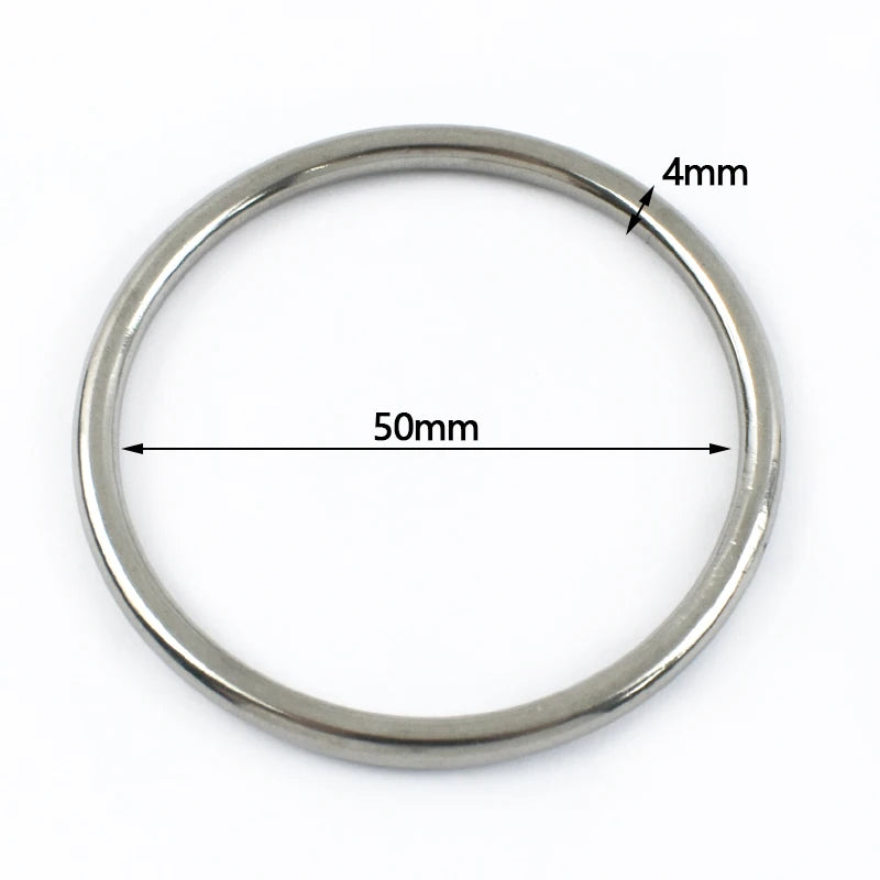 20/50Pcs 3x15-4x50mm Stainless Steel O Ring Buckle Openable Spring Hook for Pet Leash Keychain Bag Hardware Connector DIY Accessory