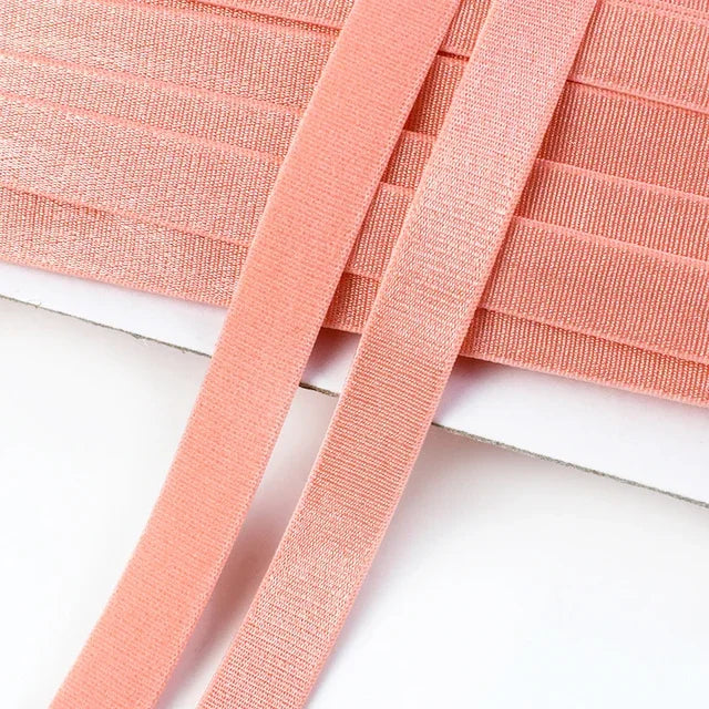 Meetee 10/300meters 12mm Elastic Bands for Underwear Bra Shoulder Strap Yoga Belt Hair Band DIY Sewing Garment Accessories