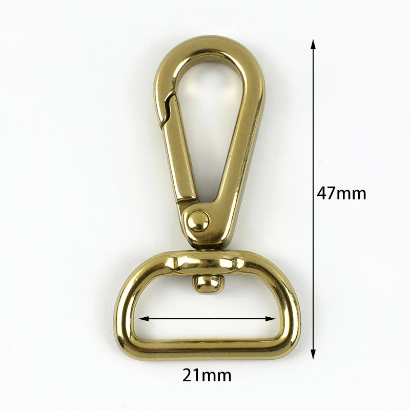 5/160Pcs Solid Brass Trigger Clips Swivel Lobster Clasp Snap Hook for Bag Strap Belt Webbing Pet Dog Rope Leashes Hang Hooks
