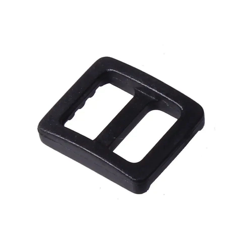 Meetee 100Pcs Colorful 10mm Plastic Slider Tri-Glide Adjustable Buckles Dog Collar Harness Backpack Strap Webbing Bag Parts
