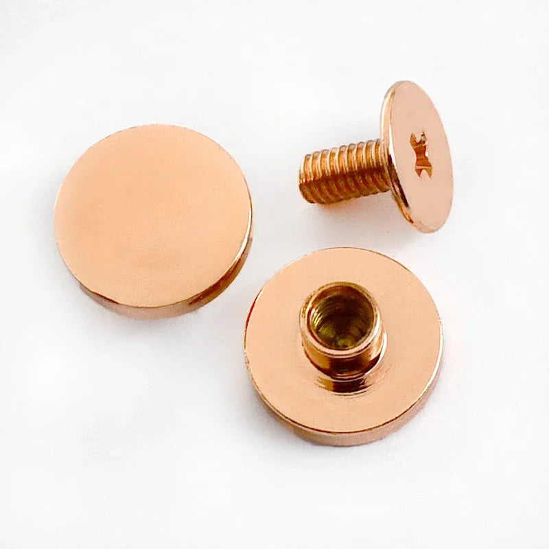 20/600Pcs 10mm Round Head Screw Nail Metal Rivet Stud for Bag Bottom Rivets Buckles Decorative Clasp DIY Leather Strap Wallet