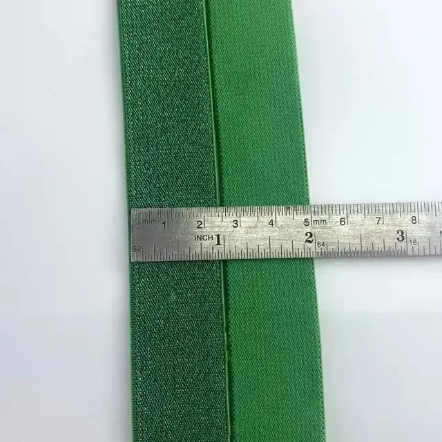 8/300M 25/30/40/50mm Nylon Elastic Bands for Sewing Rubber Band Colored Glitter Nylon Elasticity Webbing Decoration Spandex Belt