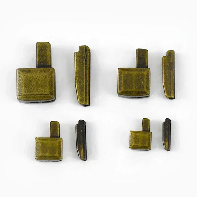 30/800Sets Metal Repair Zipper Stopper Open End Zip Slider Insert Box DIY Sewing Zippers Accessories Clothes Replacement Kit