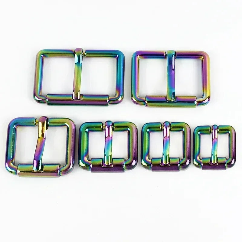15/500Pcs 13-38mm Metal Pin Buckle Square Adjuster Clasp for Backpack Bag Strap Belt Dog Leash Collar DIY Hardware Accessories