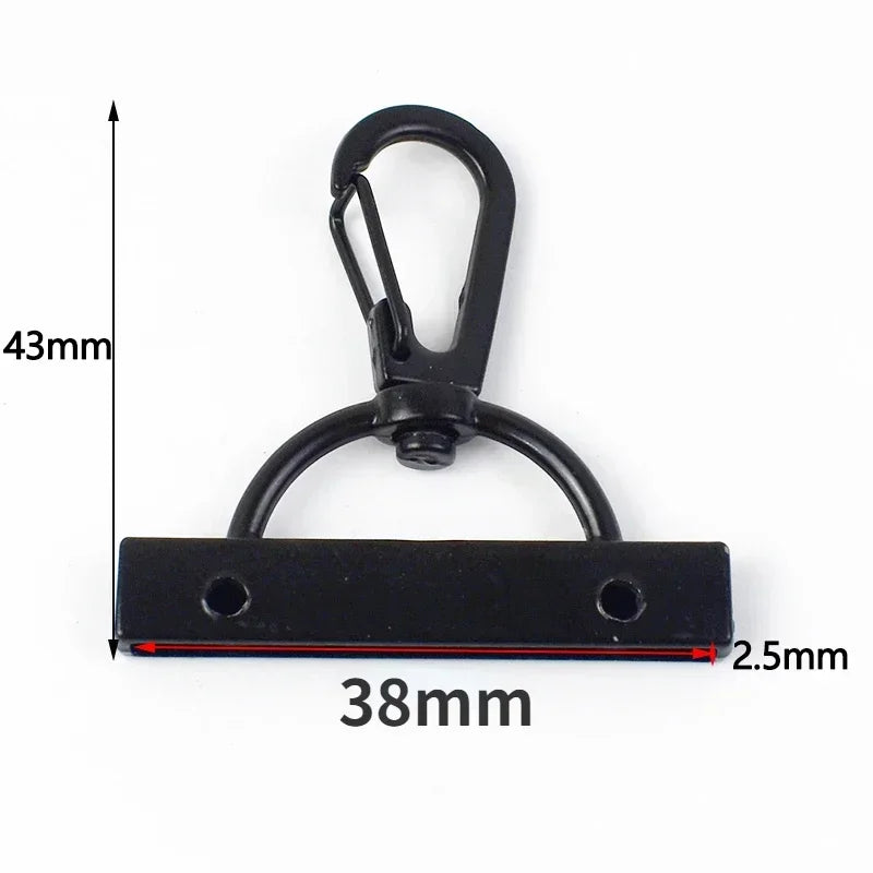 30/1000Pcs Metal Buckle 15-38mm Black Trigger Snap Hook Handbag Strap Tail Screw Carabiner Clip Clasp Lobster Clasps Repair Kits