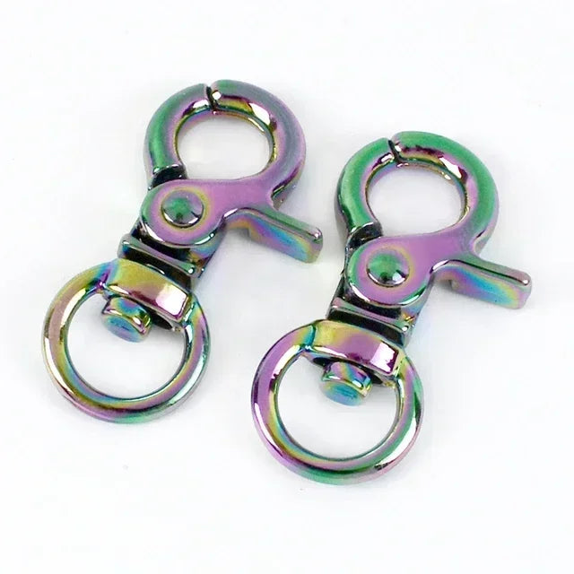 20/600Pcs Mini Carabiner Metal Buckles Swivel Rings Lobster Clasp Lanyards Trigger Spring Snap Hook Hardware Accessories