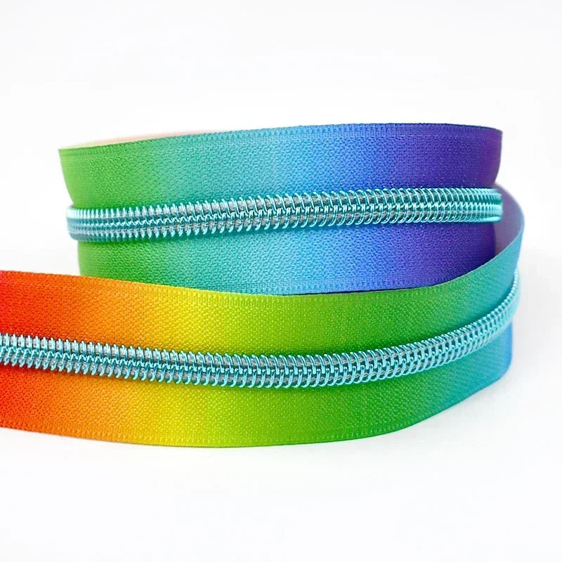 3/120Meters 5# Colorful Nylon Zipper Tapes for Jacket Purse Plastic Coil Zippers Luggage Bag Zip DIY Garment Sewing Accessories