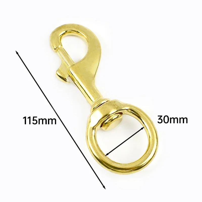 5/150Pcs Meetee 10-30mm Solid Brass Swivel Lobster Clasp Bag Strap Buckle Trigger Clip Snap Hook Dog Collar Keychain Accessories