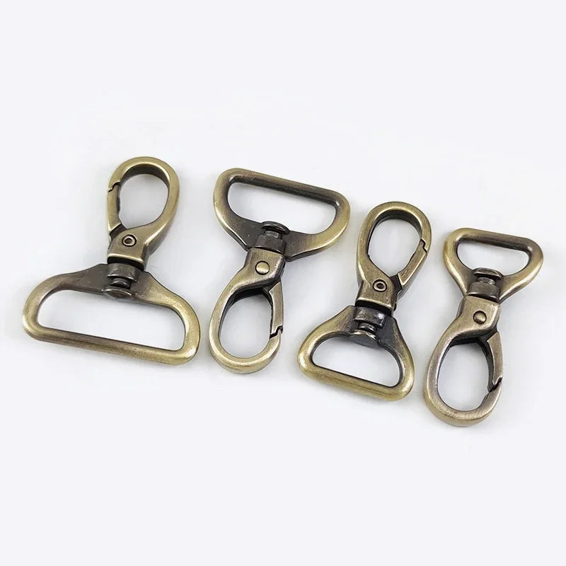 Meetee 10/360pcs 15/20/26/32mm Luggage Hardware Accessory Metal Snap Buckle Bag Strap Swivel Clasp Lobster Hook DIY Keychain Clip