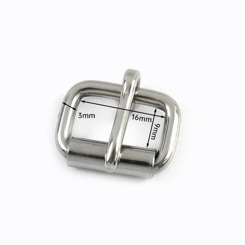2/70Pcs Stainless Steel Roller Buckles Belts Hardware Pin Buckle for Webbing Strap Adjustment Shoe Clasp