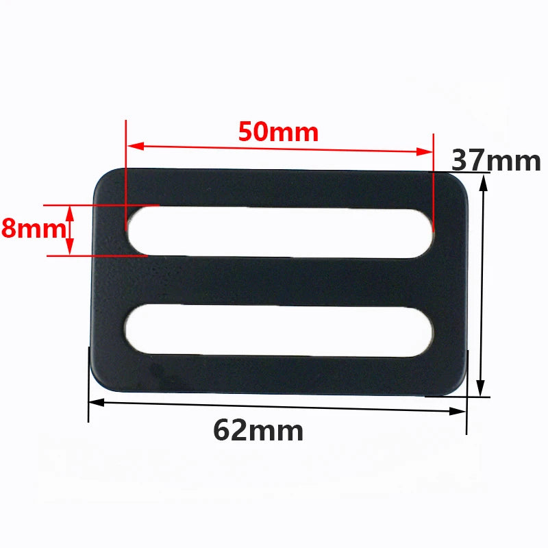 20/700Pcs Stainless Steel Adjust Buckle 20-50mm Webbing Strap Slider Tri-Glide Carabiner Clip Pet Collar Belt Ring Clasp Fastener