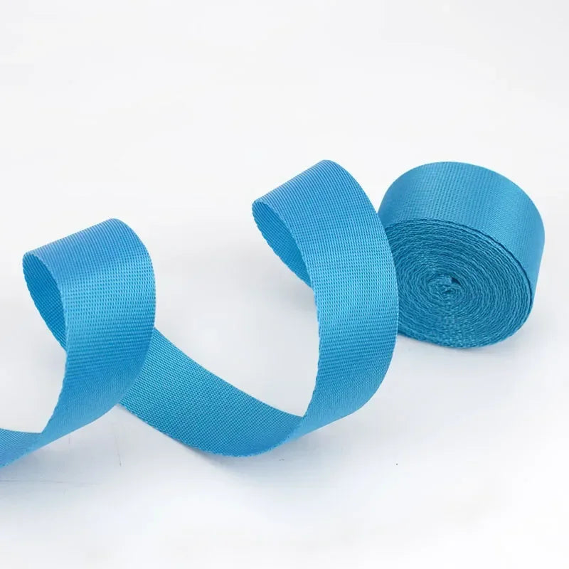 8/200Meters Colorful Nylon Webbing Strap 20-50mm Decor Ribbon Backpack Safety Belt Bias Binding Tape DIY Clothes Sewing Accessories
