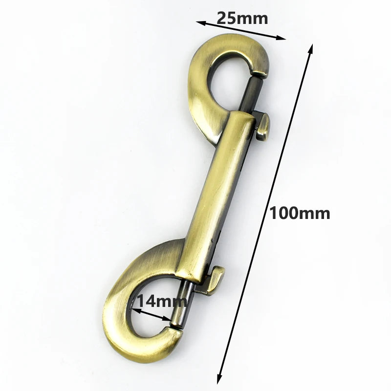 2/60Pcs Doubler Ring Snap Hook Buckle Bag Strap Carabiner Connector Hooks Dog Collar Trigger Clip Hanger Lobster Clasp Accessories