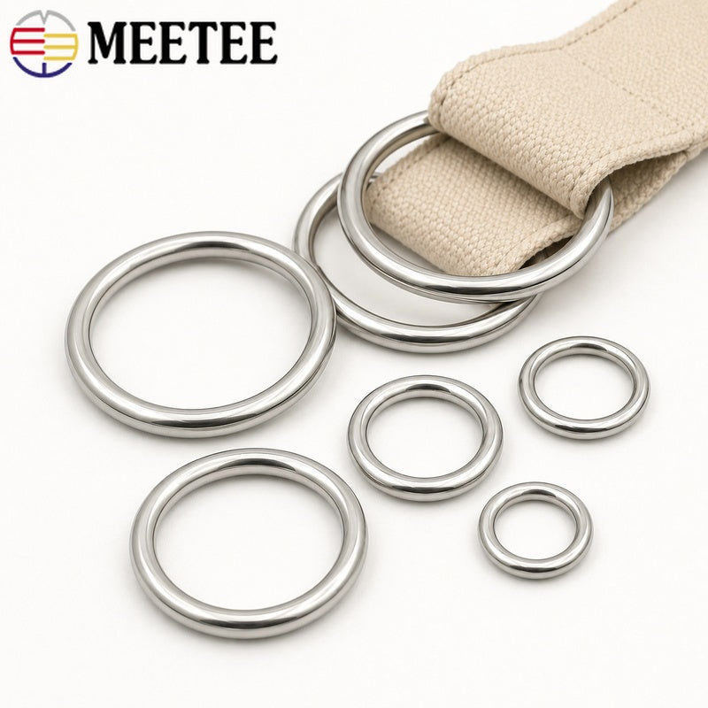 20/50Pcs 3x15-4x50mm Stainless Steel O Ring Buckle Openable Spring Hook for Pet Leash Keychain Bag Hardware Connector DIY Accessory