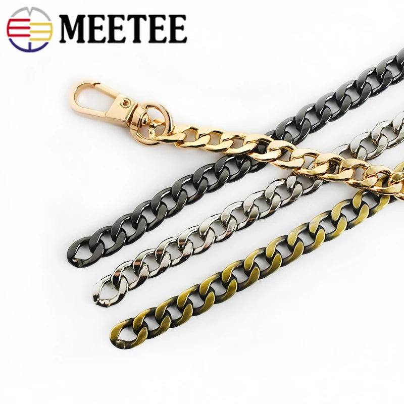 50Meters 8mm Metal Chains Shoulder Bag Straps Women Handbag Purse Adjusted Strap Chain DIY Replacement Handle Accessories