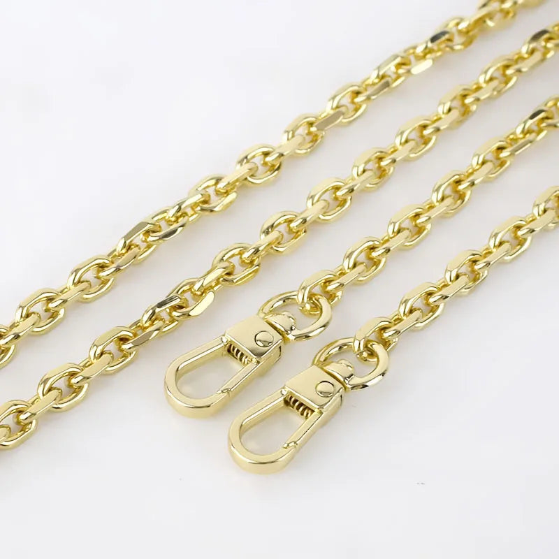 Meetee 3/100pcs 60-120cm Bag Chain Shoulder Strap Buckles for Handbag Replacement Handles Hook DIY Luggage Hardware Parts Accessories