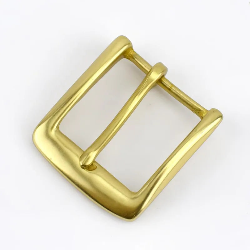 2/40Pcs Meetee 40mm Solid Brass Belt Buckle Men Women Metal Pin Buckles Head For Belts 38-39mm DIY Leather Craft Jeans Accessories