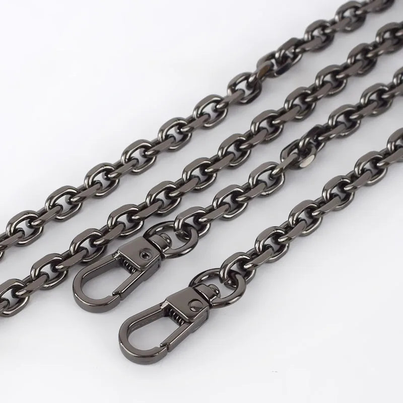 Meetee 3/100pcs 60-120cm Bag Chain Shoulder Strap Buckles for Handbag Replacement Handles Hook DIY Luggage Hardware Parts Accessories