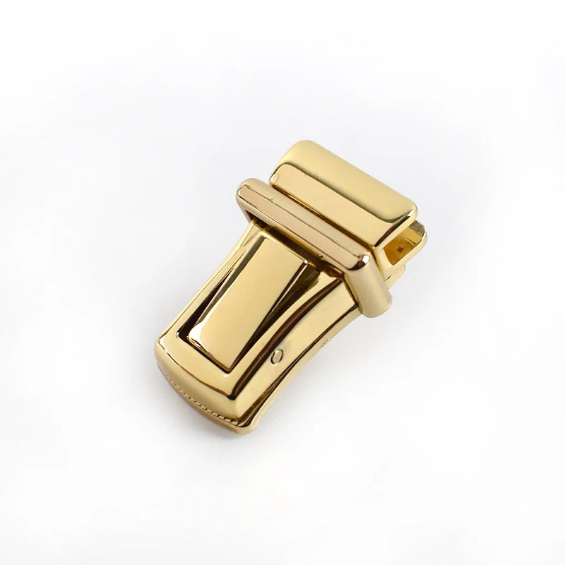 5/150pcs 21x35mm Rectangular Pressed Push Metal Locks Women Handbags Lock Snap Decor Clasps Closure DIY Leather Bag Accessories