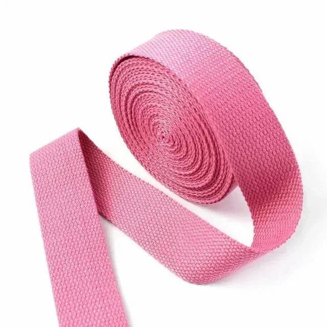 8/200Meters 20-50mm 1.3mm Thick Cotton Canvas Webbing Tape Bag Straps Backpacks Ribbons Dog Collars Clothes DIY Sewing Accessories