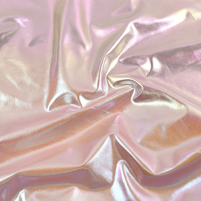 90/1350*145cm Metallic Foil Stretch Fabric Spandex Fabrics Laser Cloth for Sewing Costume Stage Party Christmas Craft Accessory