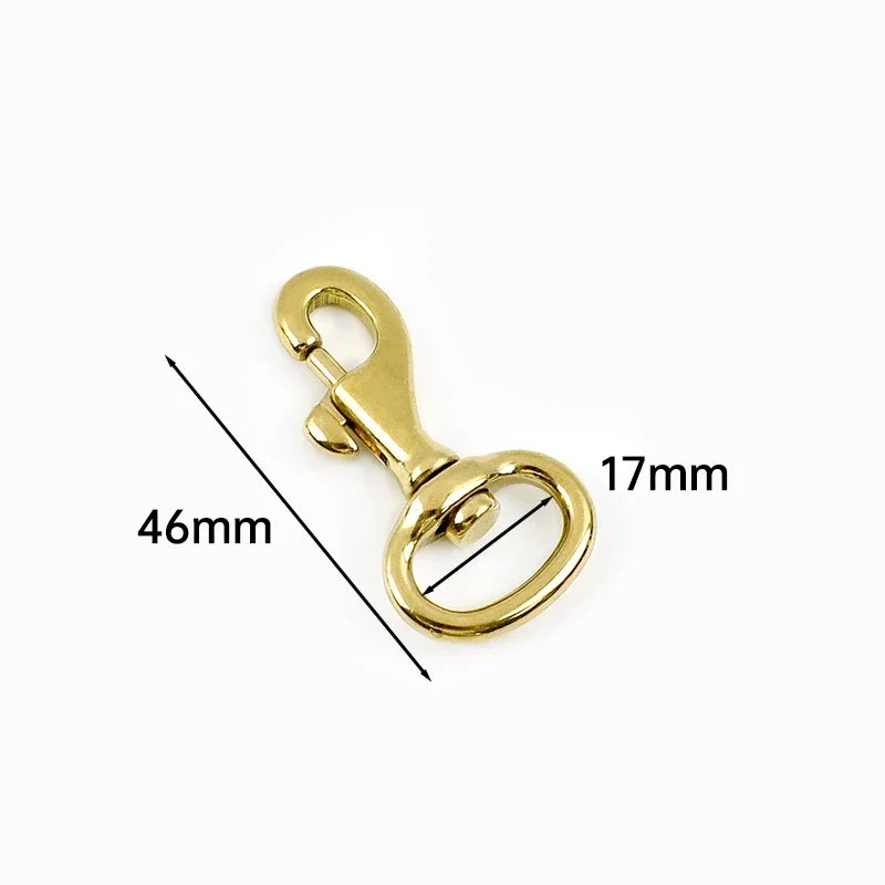 5/150Pcs Meetee 10-30mm Solid Brass Swivel Lobster Clasp Bag Strap Buckle Trigger Clip Snap Hook Dog Collar Keychain Accessories