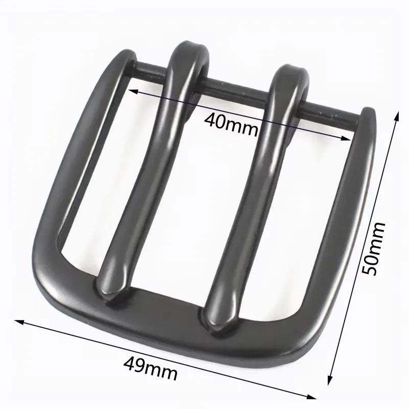 3/100Pcs 40mm Metal Pin Buckle Garment Belt Adjuster Clasp Double Bag Strap Hook Pants Jeans Buckles DIY Sewing Accessories