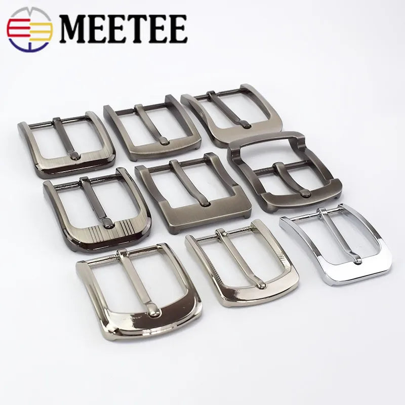 5/130Pcs 35/40mm Zinc Alloy Metal Pin Belt Buckles for Mens Waistband Adjust Head DIY Casual Jeans Leather Crafts Accessories