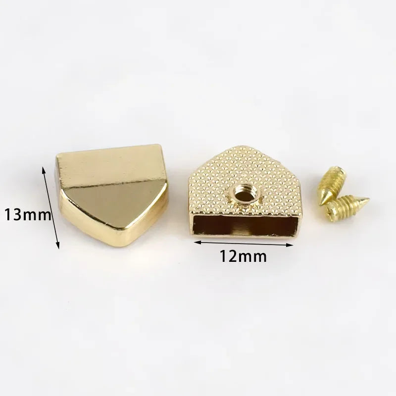 30/600Pcs Meetee Metal Zippers Tail Clip Zips Stopper Plug Head with Screw Bag Wallet Handbag Zip End Clasp DIY Hardware Accessories
