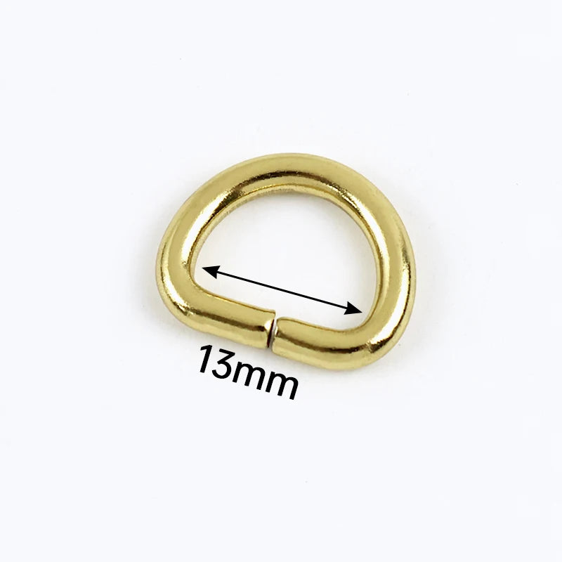 25/800Pcs Metal Bags Buckle 13-38mm Brass O D Ring Webbing Belt Connect Hook Buckles Handbag Strap Carabiner Clip Crochet Hooks