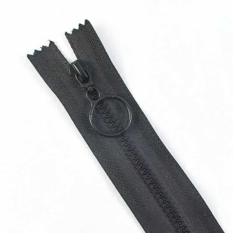 15/500pcs Meetee 3# Resin Zippers Closed 25cm Open-end 60cm Ring Puller Zipper for Bags Wallet Purse Garment Sewing Accessories