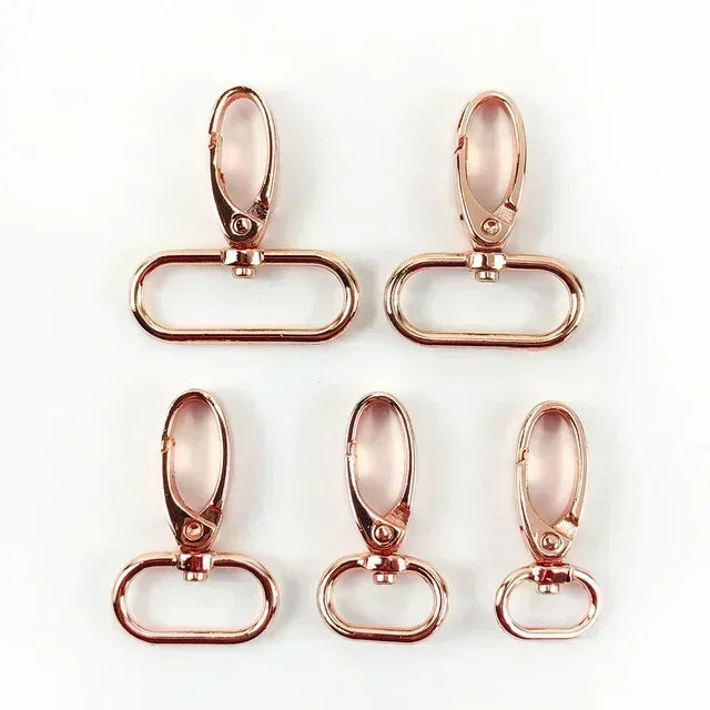 15/400Pcs 16/20/26/32/38mm Metal Buckles Bag Strap Lobster Swivel Carabiner Snap Hook Collar KeyChain DIY Bags Hardware Accessories
