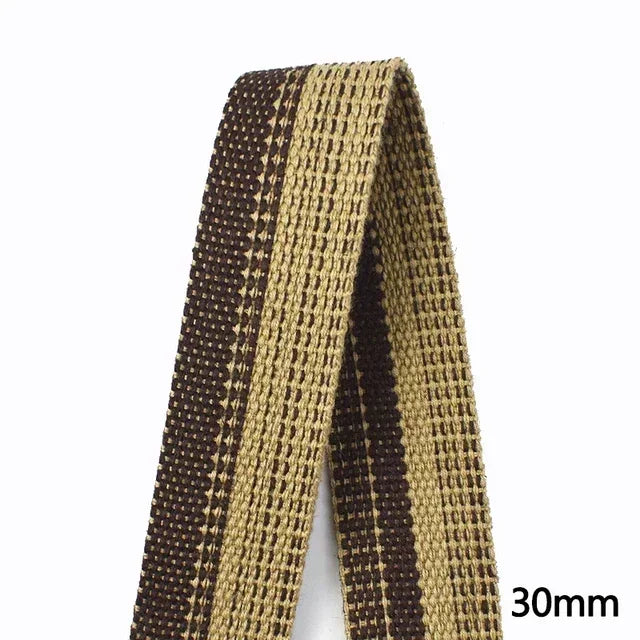 8/200M Polyester Cotton Webbing Strap Tape Jacquard Bag Shoes Backpack Label Ribbons DIY Sewing Biasband Clothing Accessories