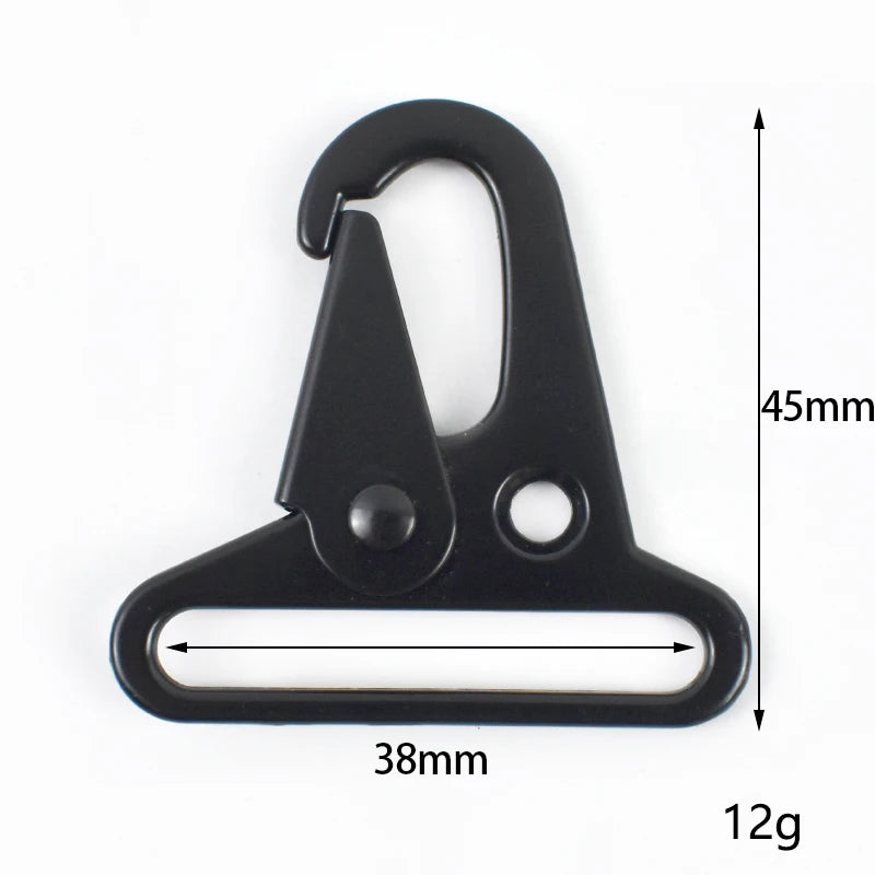 25/800Pcs Metal Buckle Carabiner Clip Webbing Backpack Strap Trigger Snap Hook Belt Outdoor Keychain Hanging Climbing Tool