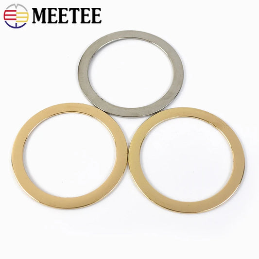 5/150pcs 40/50mm Metal Flat O Ring Bag Handle Buckles Women Handbag Strap Clothes Decorative Clasp Loop DIY Hardware Accessories